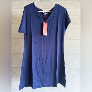 Hale Bob Navy V-Neck Dress